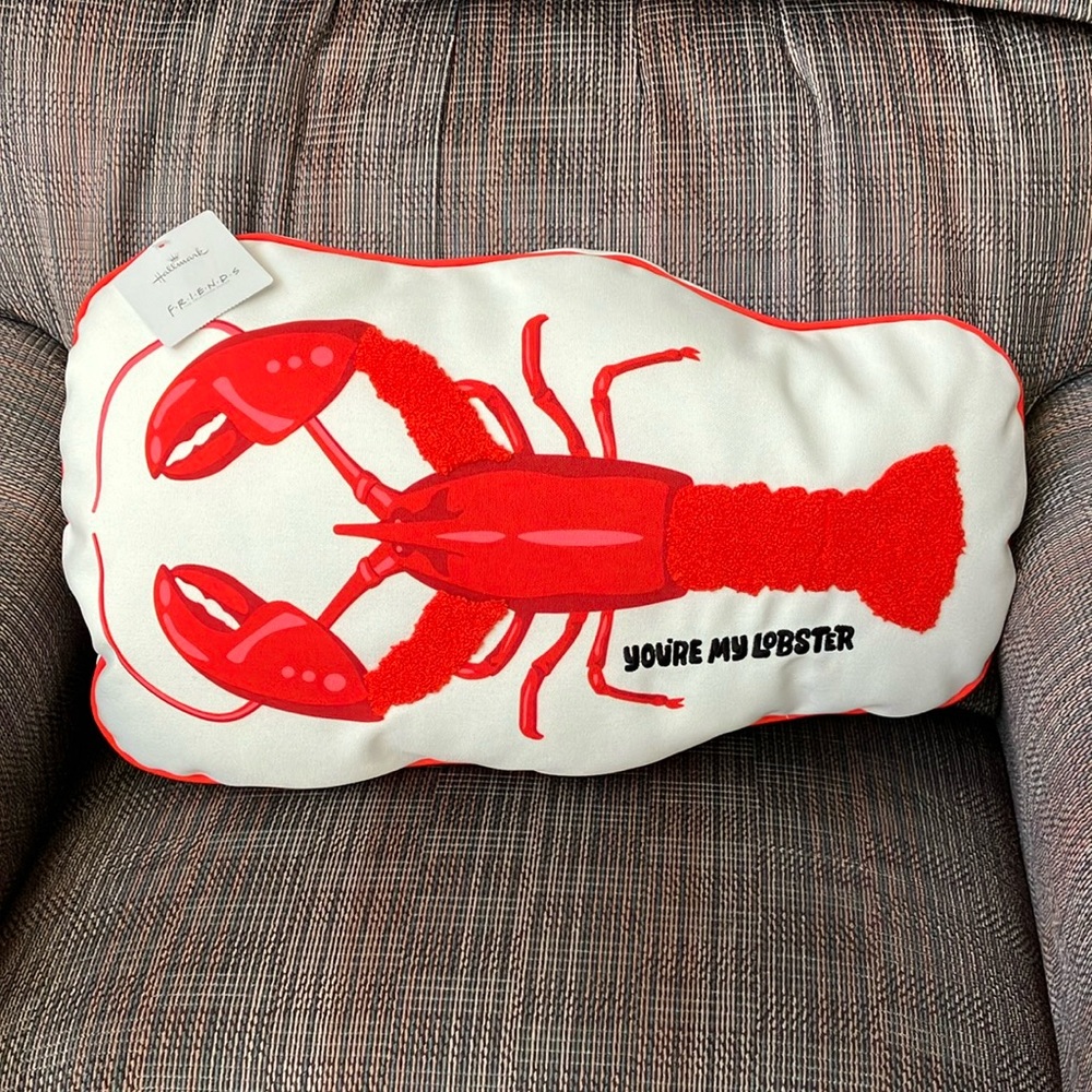 Hallmark Friends lobster Pillow NWT